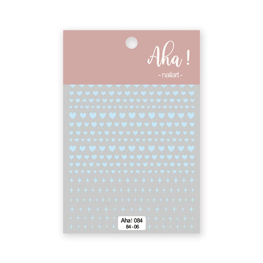 Autocollant pour ongles Aha 084-06 Bleu clair
