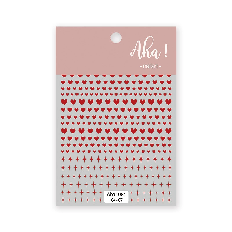 Autocollant pour ongles Aha 084-07 Rouge vin