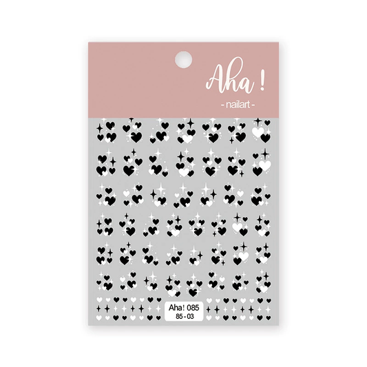 Autocollant pour ongles Aha 085-03 Noir