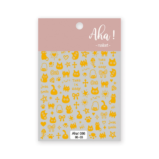 Autocollant pour ongles Aha 086-03 Doré