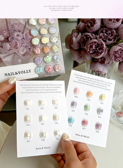 YOLLY Butterfly texture Gel Palette 18 Colors