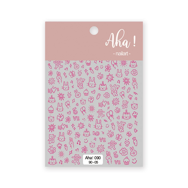 Autocollant pour ongles Aha 090-05 Magenta
