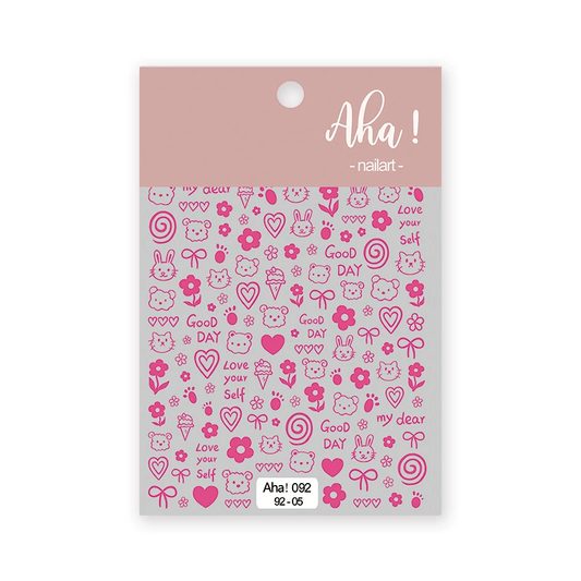 Autocollant pour ongles Aha 092-05 Magenta