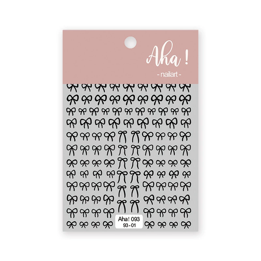 Autocollant pour ongles Aha 093-01 Noir