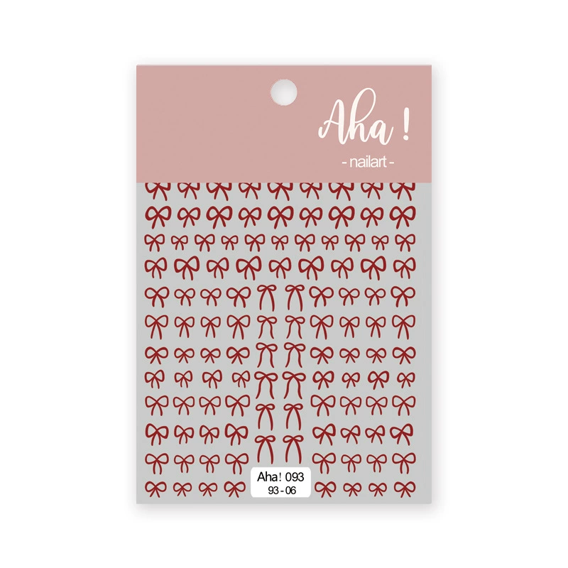 Autocollant pour ongles Aha 093-06 Rouge vin