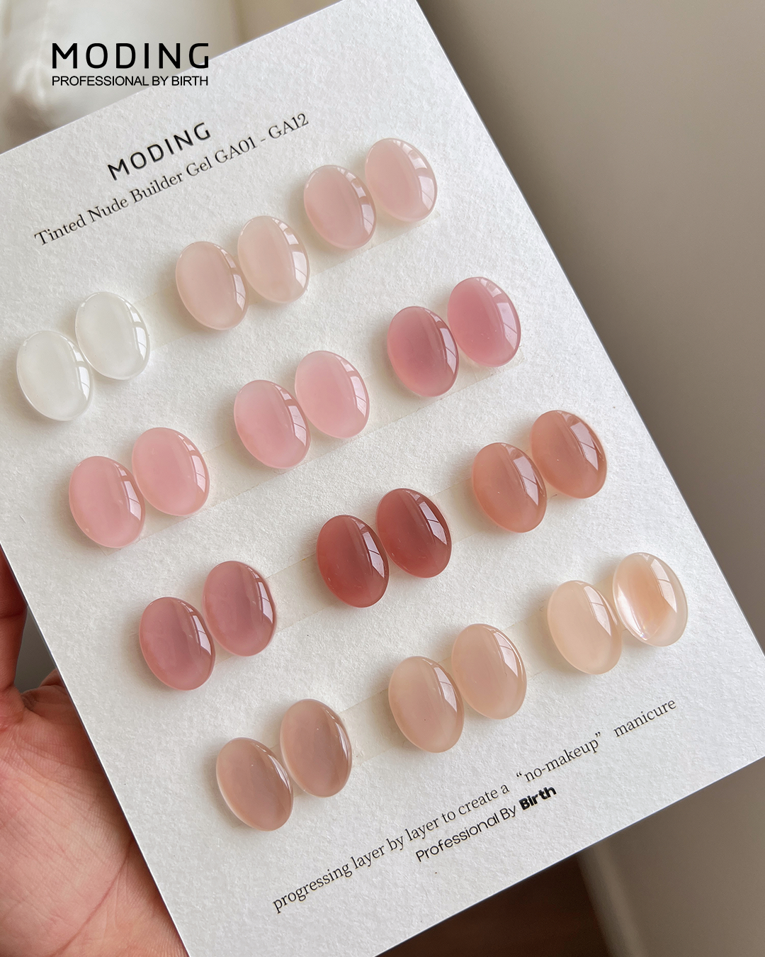 [HEMA FREE] Moding Tinted Nude Builder Gel