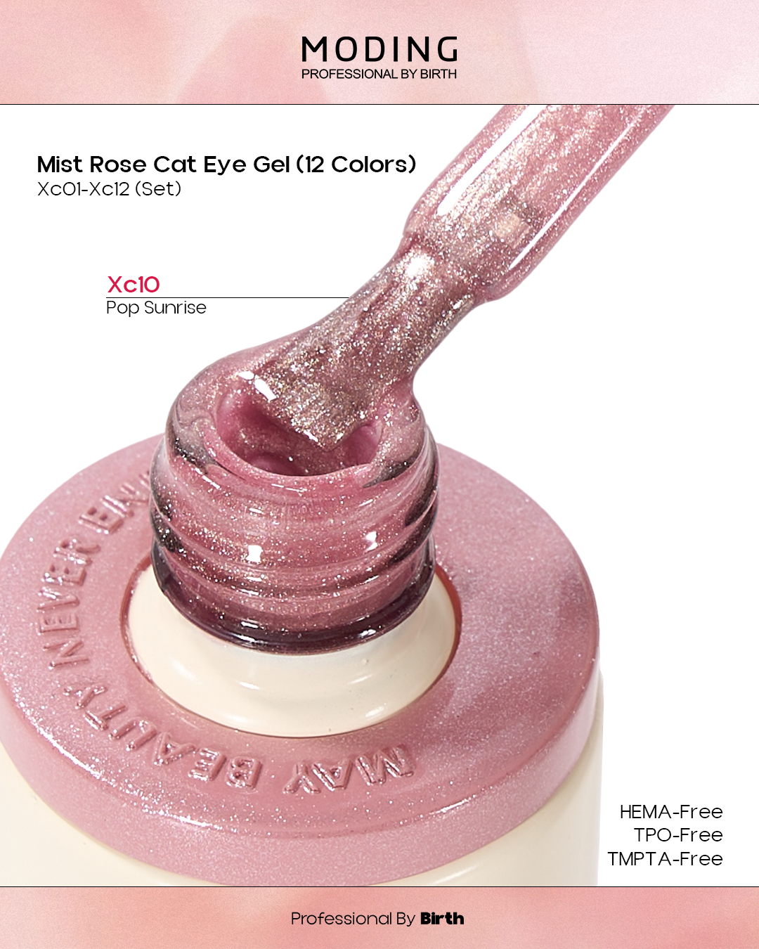 [HEMA Free] Moding Mist Rose Cat Eye Gel Set (12 Colors)