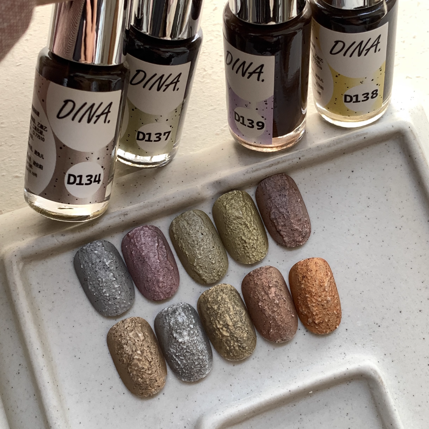 Dina Gel Mousse Blooming Ink  Lacquered Gold Series [131-140]