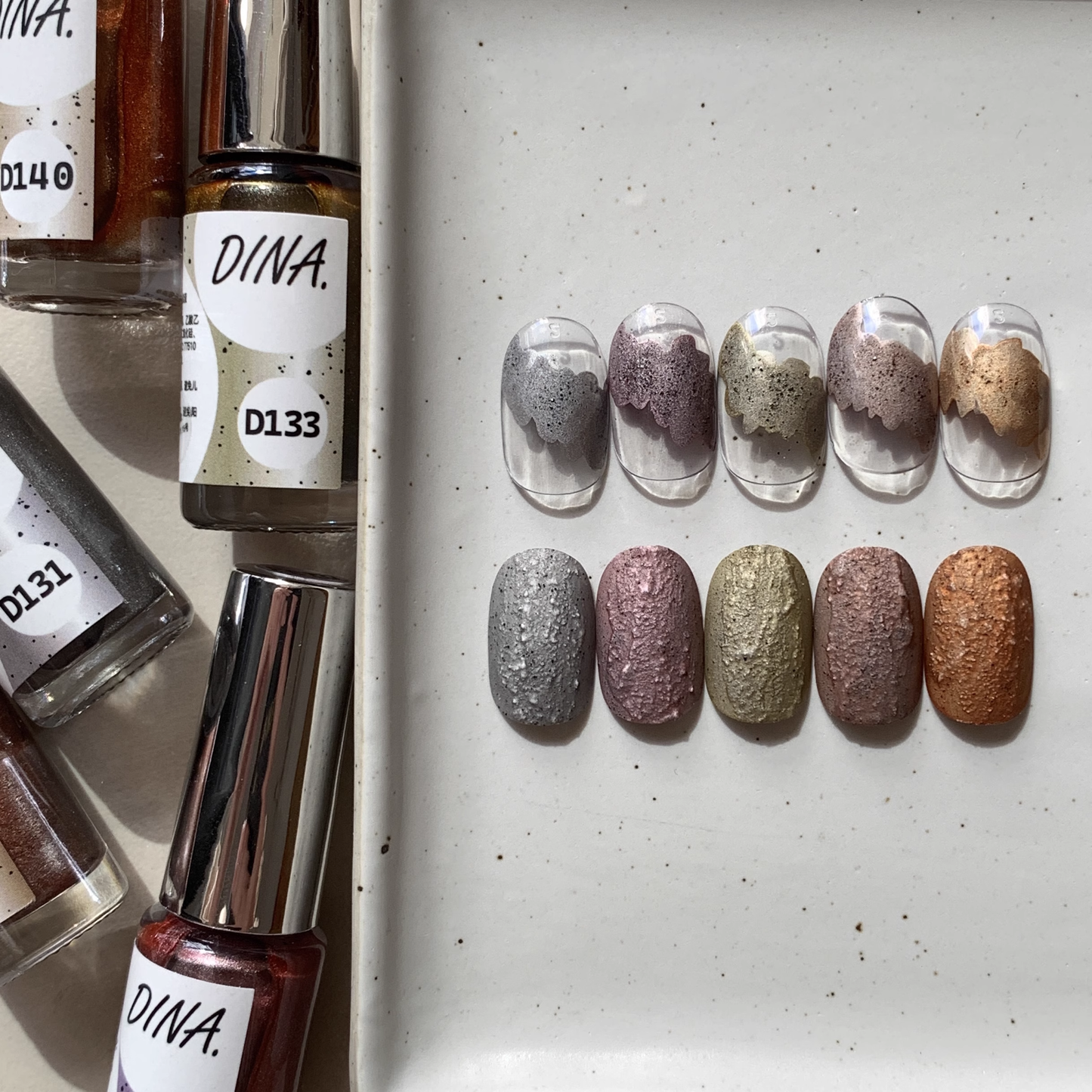 Dina Gel Mousse Blooming Ink  Lacquered Gold Series [131-140]