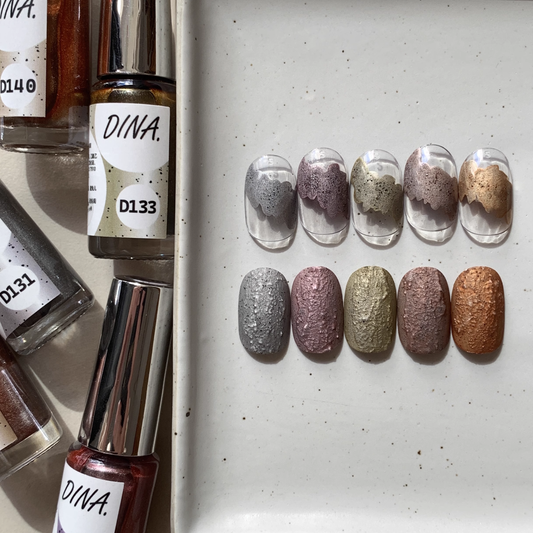 Dina Gel Mousse Blooming Ink  Lacquered Gold Series [131-140]