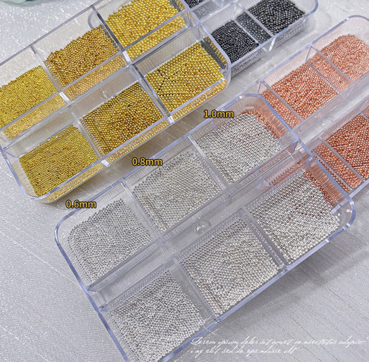 Mixed Size 3D Nail Caviar Beads Nail Decroration