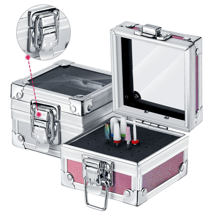 Aluminum Nail Drill Bits Storage