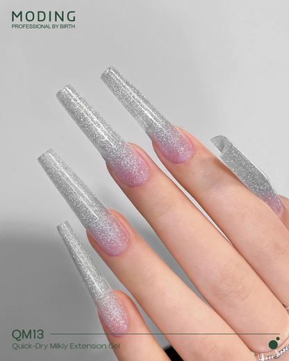 Moding High Hardness Colored Extension Gel - Crystal Sparkle Series (12 Colors)