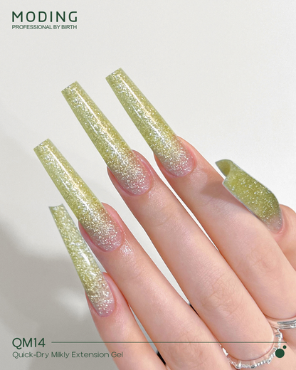 Moding High Hardness Colored Extension Gel - Crystal Sparkle Series (12 Colors)