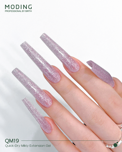 Moding High Hardness Colored Extension Gel - Crystal Sparkle Series (12 Colors)