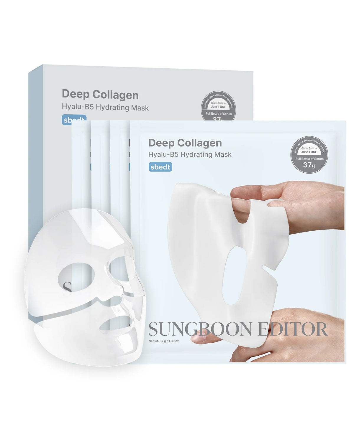 Sungboon Editor Deep Collagen Hyalu-B5 Hydrating Mask - 4PCS