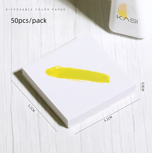 Palette de papier de mélange jetable pour nail art (50 pièces/paquet)