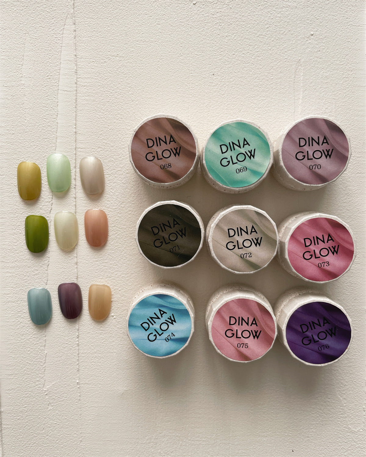 Gel couleur DinaGlow Charmeuse Effect Series [068-076]