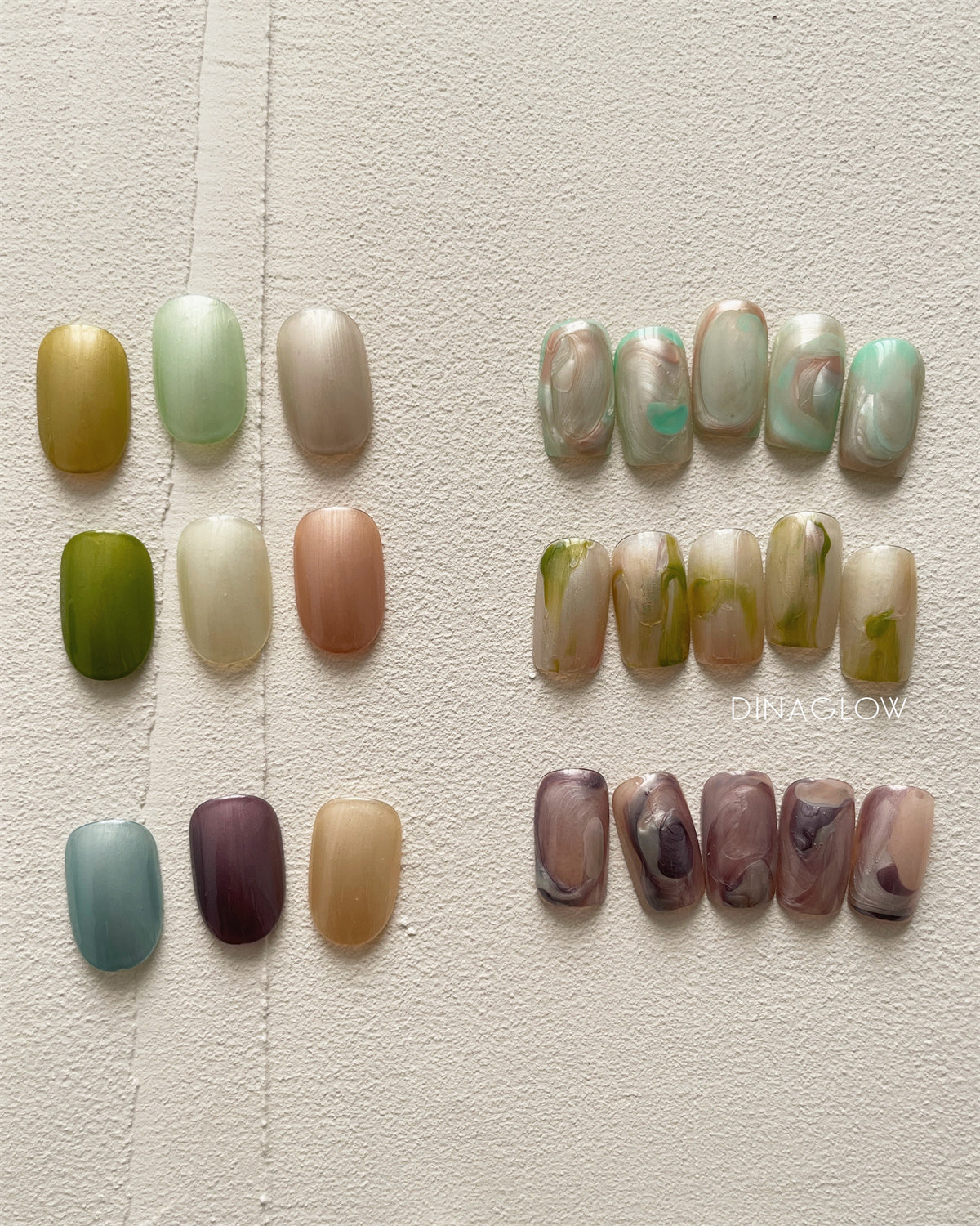 Gel couleur DinaGlow Charmeuse Effect Series [068-076]