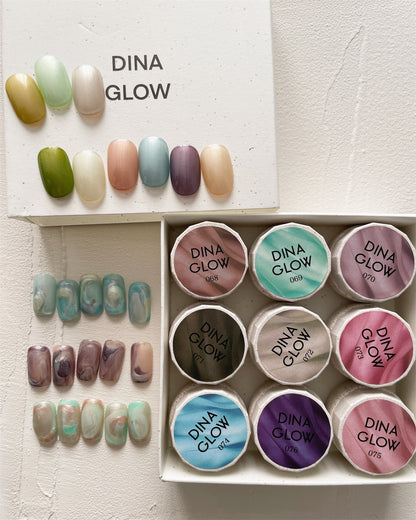 Gel couleur DinaGlow Charmeuse Effect Series [068-076]