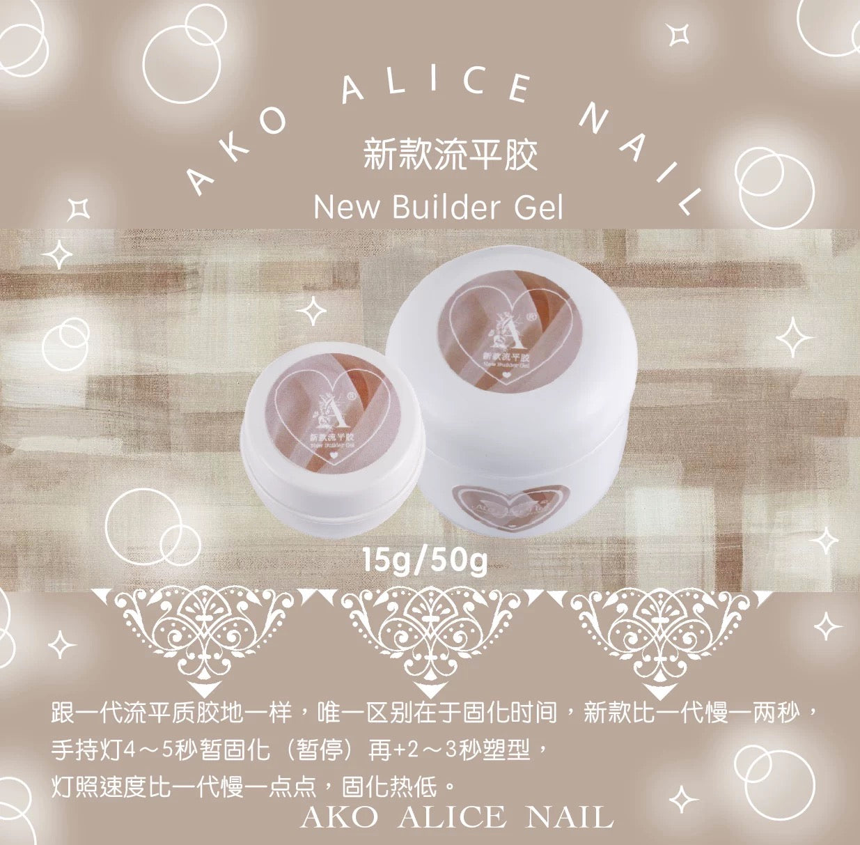 Ako Alice New Builder Gel （二代软糖）新款流平胶