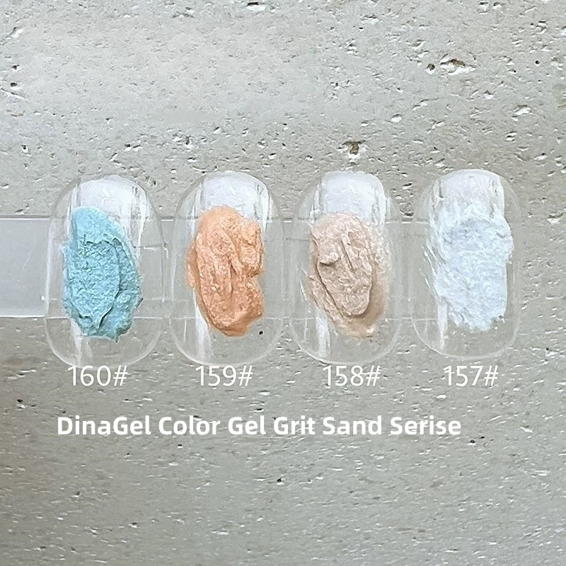 Gel de couleur DinaGel Grit Sand Series [153-160]