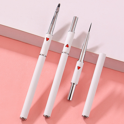 Red Heart Nail Art Brush Set – 12pcs
