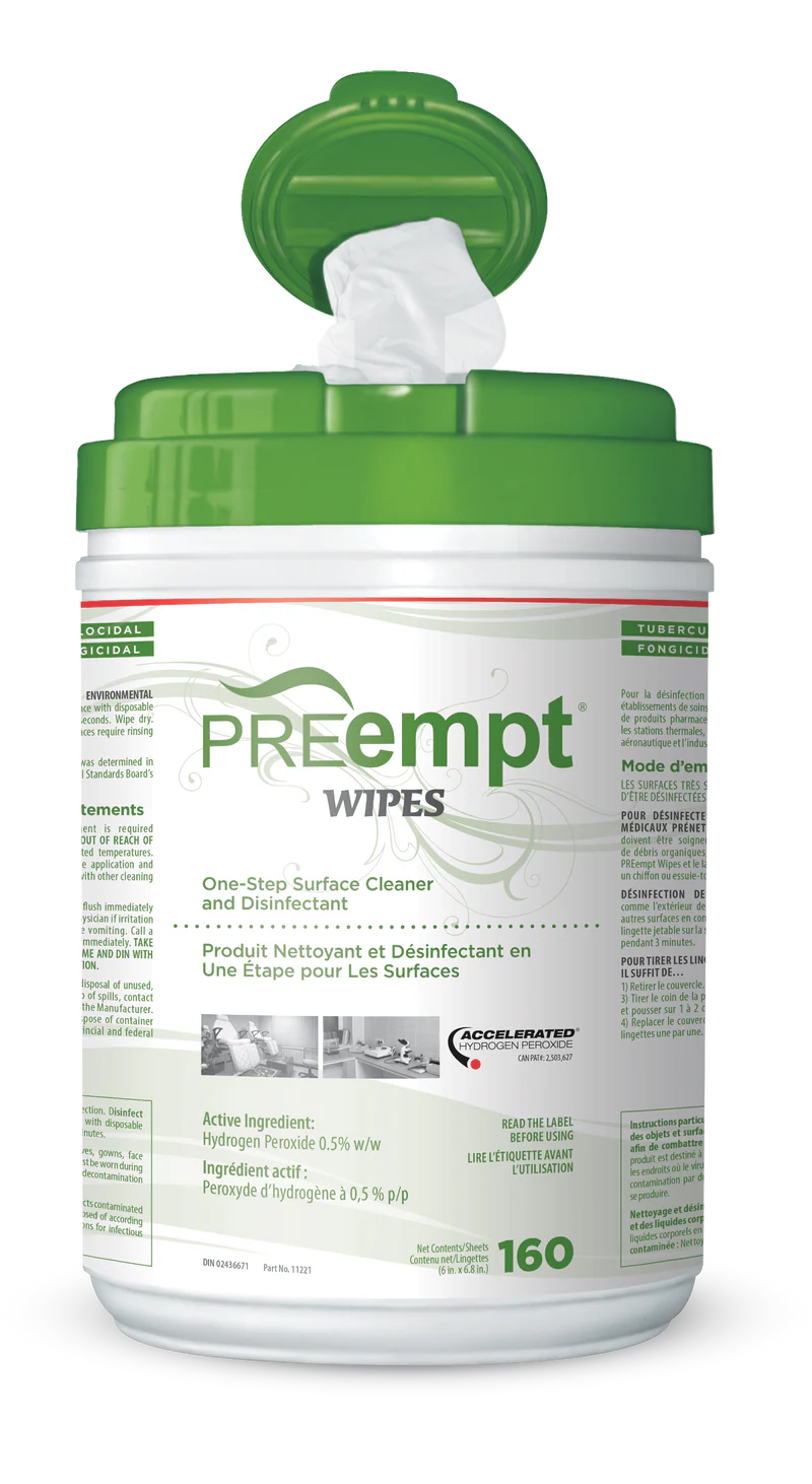 PREempt RTU Surface Disinfectant Wipes (160 Sheet)