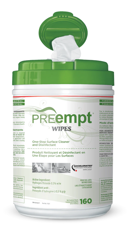 PREempt RTU Surface Disinfectant Wipes (160 Sheet)
