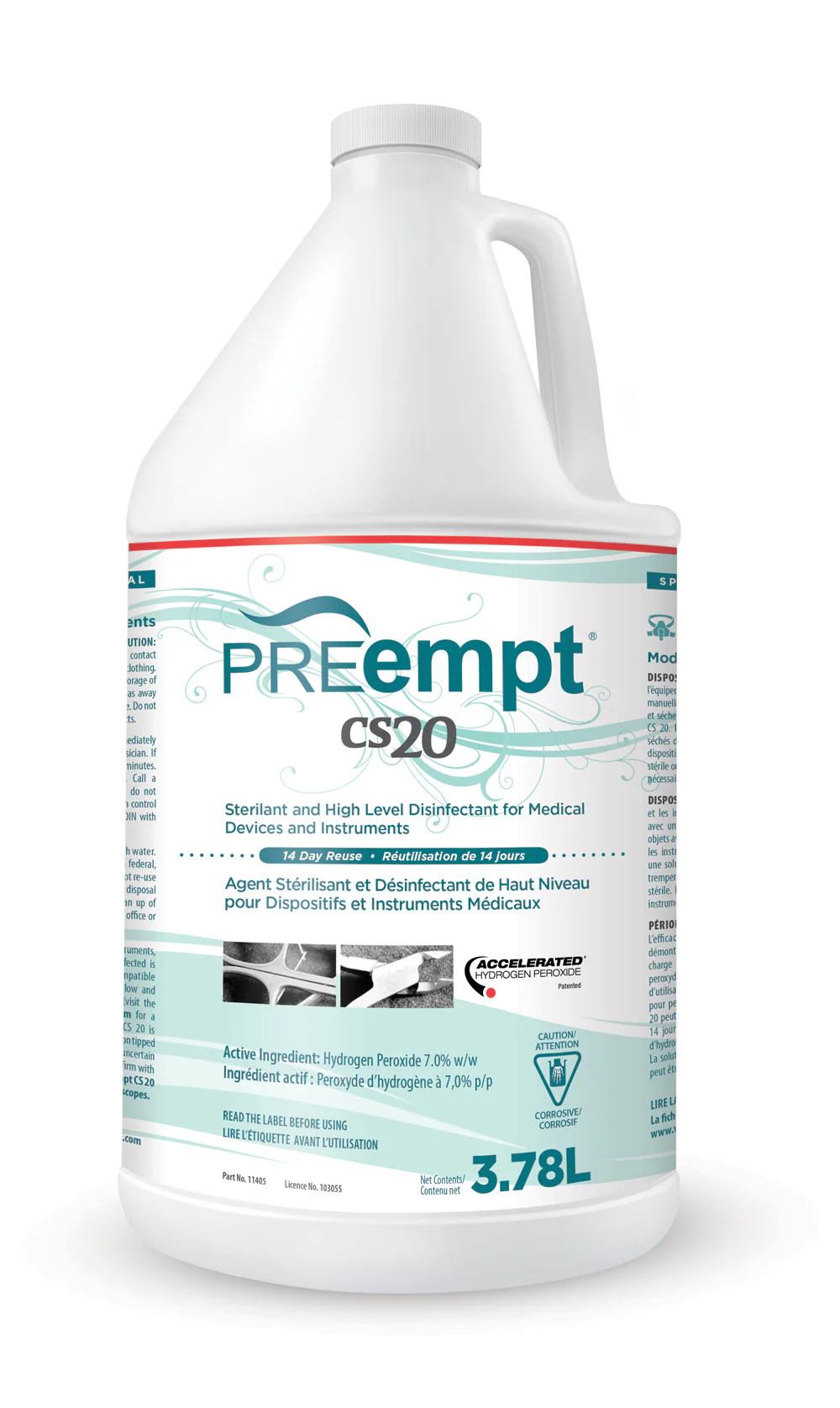 PREempt CS20 Chemical Sterilant Disinfectant For Tool 3.78L