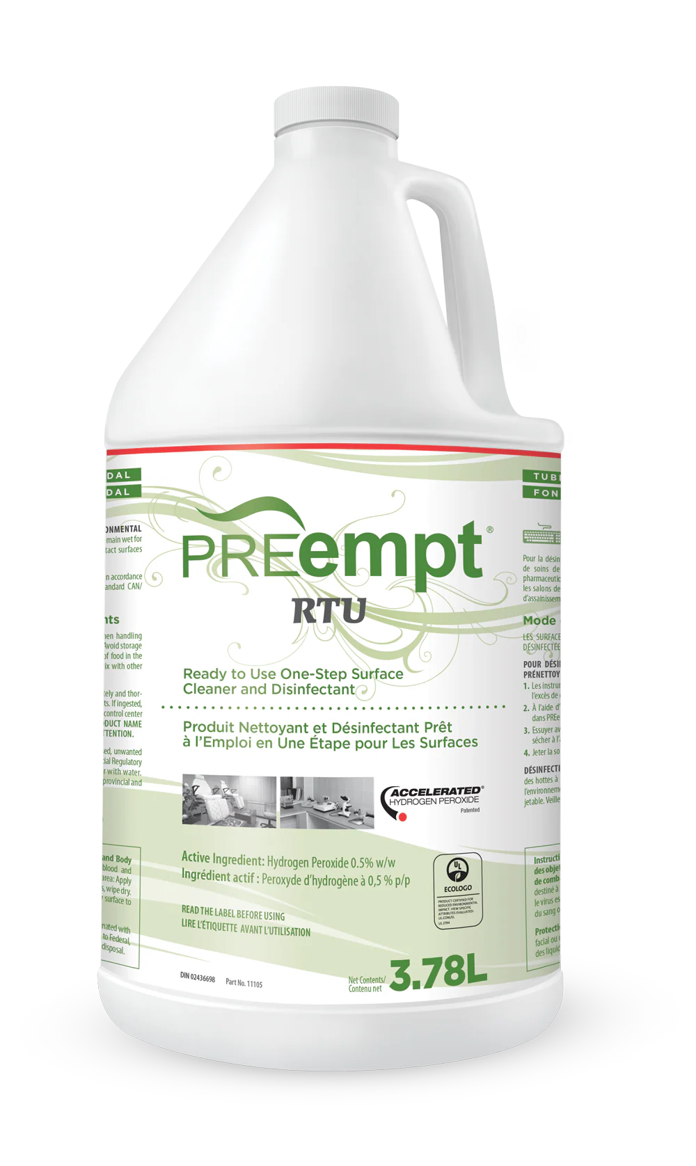 PREempt RTU Surface Disinfectant Liquid 3.78L