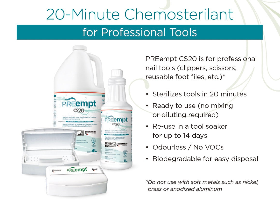 PREempt CS20 Chemical Sterilant Disinfectant For Tool  1L
