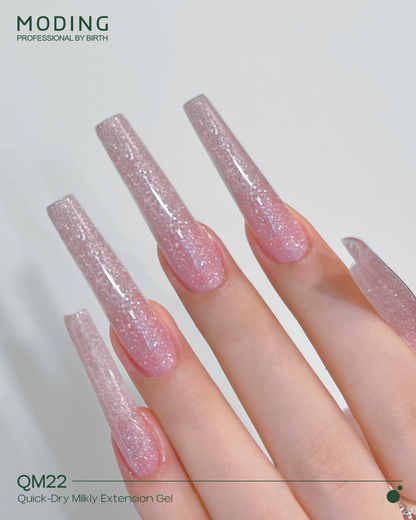 Moding High Hardness Colored Extension Gel - Crystal Sparkle Series (12 Colors)