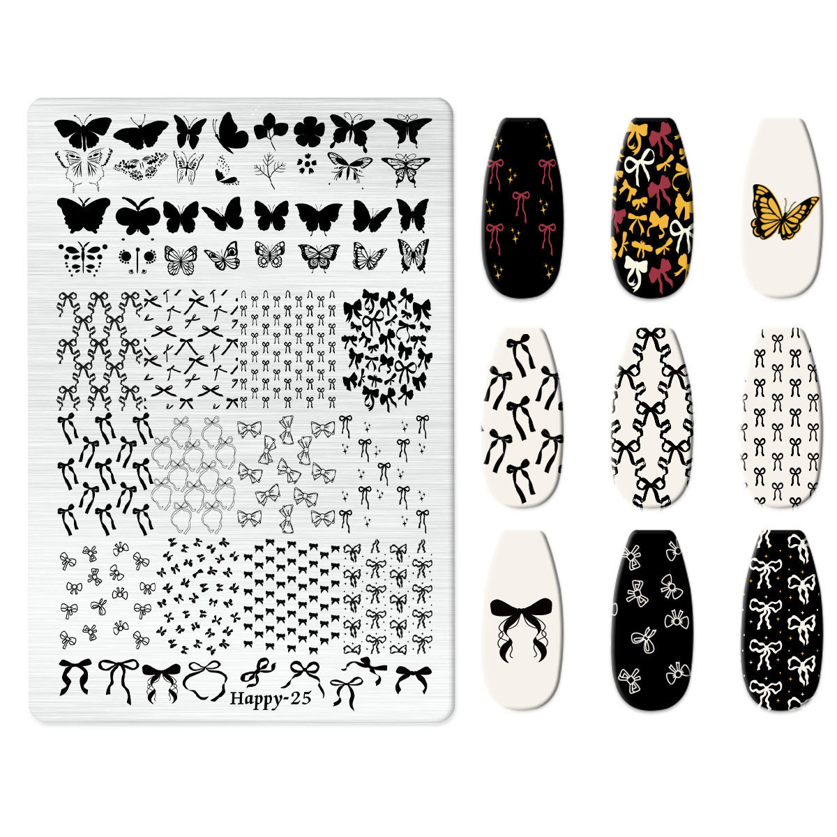 Nail Stamping Plate (Happy-025)