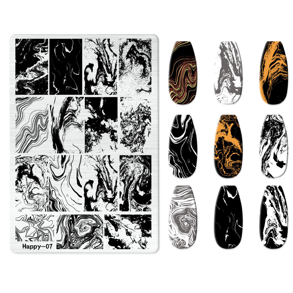 Nail Stamping Plate (Happy-07)