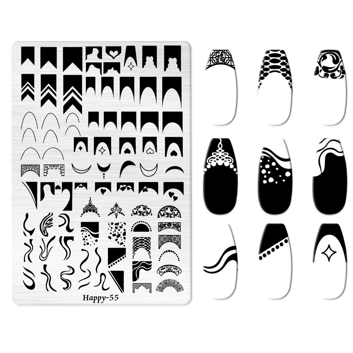 Nail Stamping Plate (Happy-55)