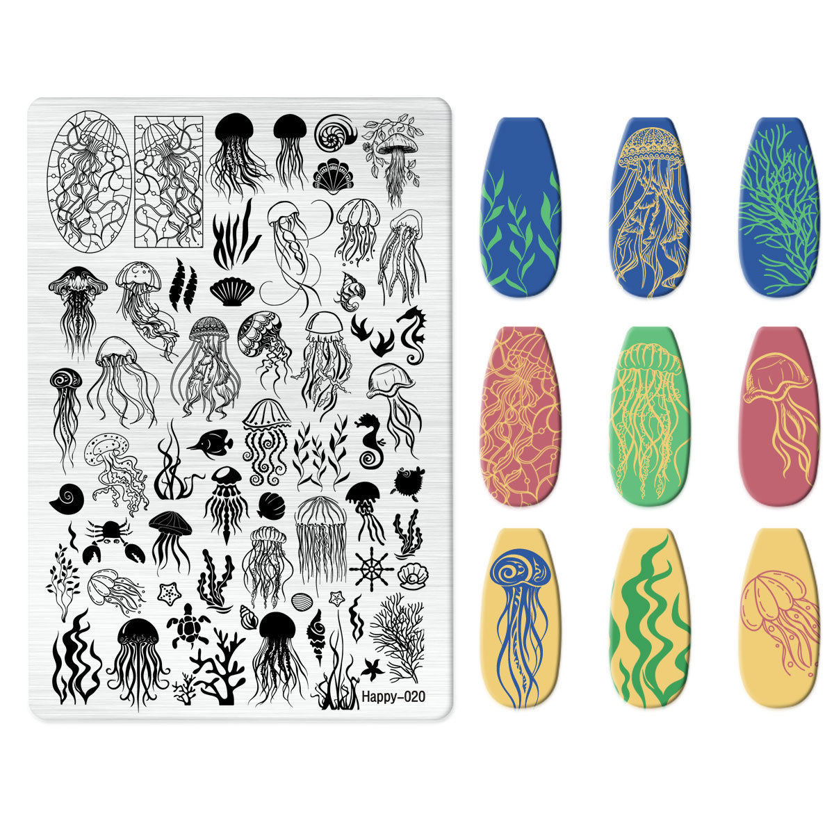 Nail Stamping Plate (Happy-020)