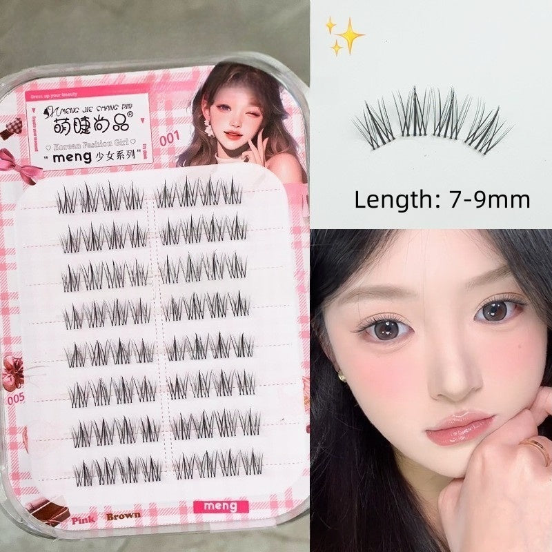 Glue Free DIY False Cluster Lashes - Sunflower Style