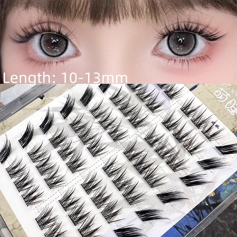 Glue Free DIY False Cluster Lashes - Volume Foxy Style