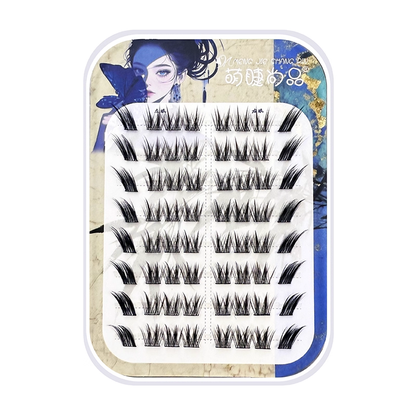 Glue Free DIY False Cluster Lashes - Volume Foxy Style