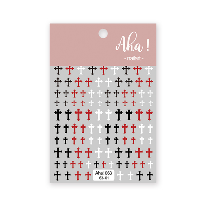Aha Nail Sticker 063-01 Mix Color