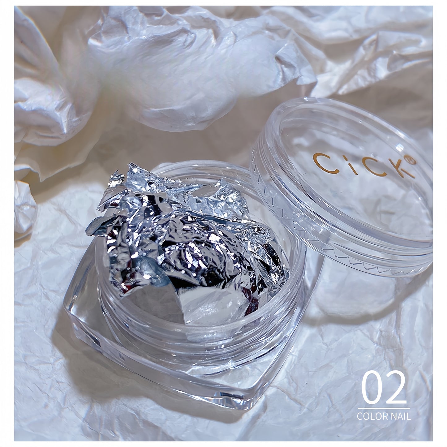 Ultra Thin Shiny Nail Foil - #02 Silver