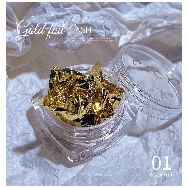 Ultra Thin Shiny Nail Foil - #01 Gold