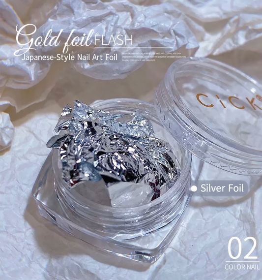 Ultra Thin Shiny Nail Flakes Foil - #02 Thin sliver