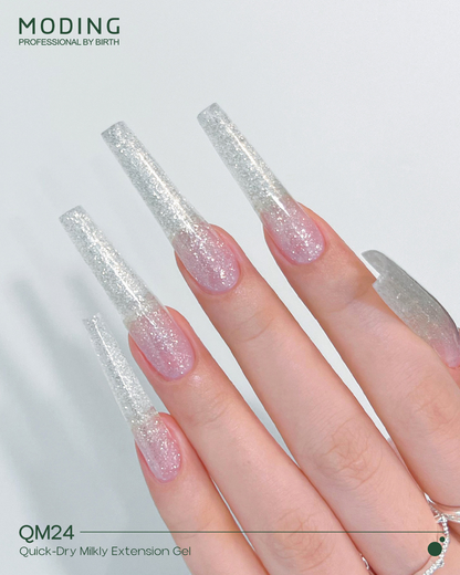 Moding High Hardness Colored Extension Gel - Crystal Sparkle Series (12 Colors)