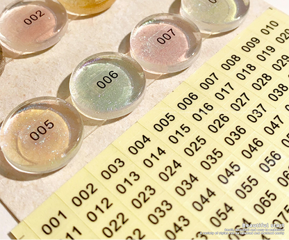 Mini Number Digital Display Sticker (1-200) 2pcs