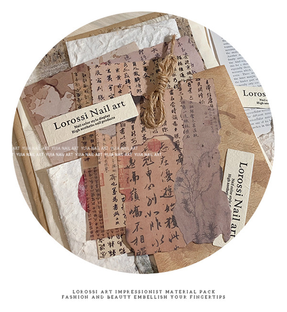 Nail Art Display Prop Set - Ink Wash Style