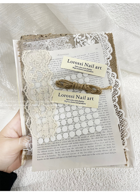 Nail Art Display Prop Set - Lace Style