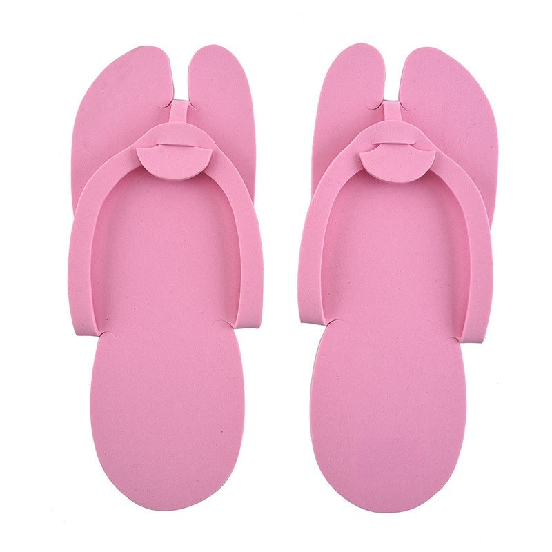 Foldable Disposable Pedicure Foam Slippers (12pairs/pack)