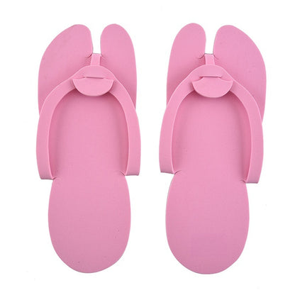 Foldable Disposable Pedicure Foam Slippers (12pairs/pack)